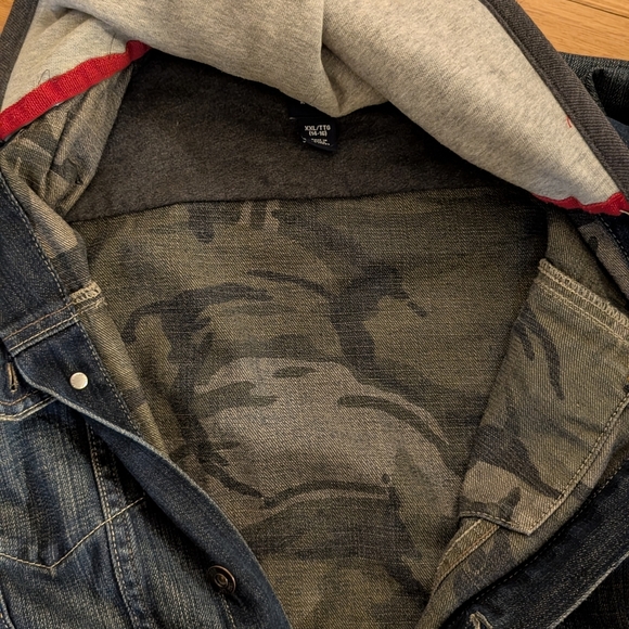 GAP Lightweight Blue and Gray Shirt Jacket - Picture 6 of 6